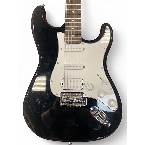 Used Donner Seeker Black Solid Body Electric Guitar
