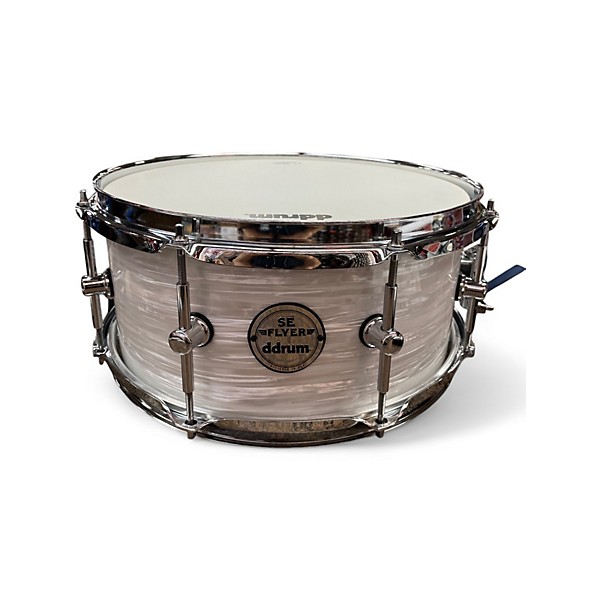 Used 2024 ddrum 13in Se Flyer White Pearl Drum