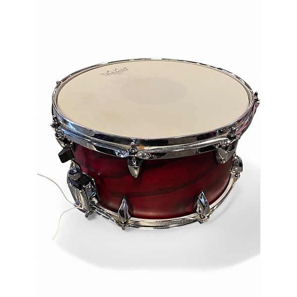 Used Orange County Drum & Percussion 7X13 Maple Ash Snare Chestnut Matte Drum
