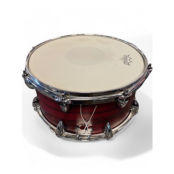 Used Orange County Drum & Percussion 7X13 Maple Ash Snare Chestnut Matte Drum