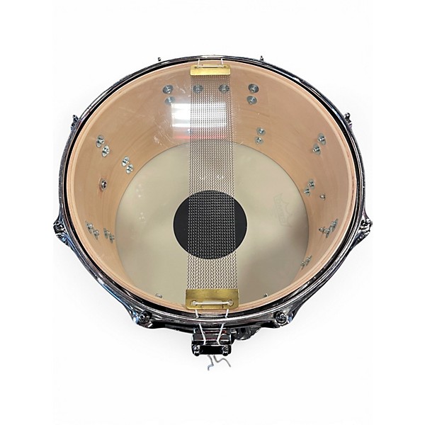 Used Orange County Drum & Percussion 7X13 Maple Ash Snare Chestnut Matte Drum