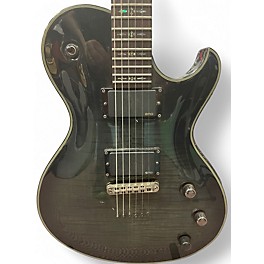 Used Schecter Guitar Research diamond solo elite Black Solid Body Electric Guitar