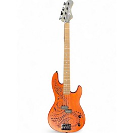 Used Luna TATTOO  Natural Electric Bass Guitar