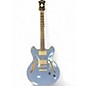 Used D'Angelico Excel Mini DC Tour Tailpiece Slate Blue Hollow Body Electric Guitar thumbnail