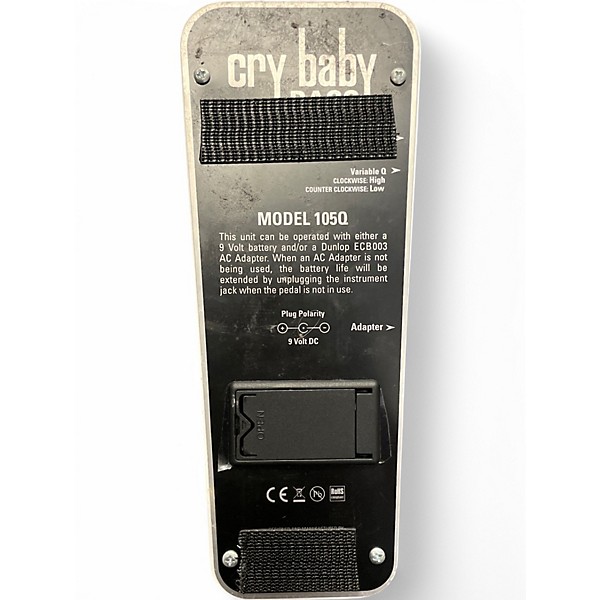 Used Dunlop 105Q Cry Baby Bass Wah Bass Effect Pedal