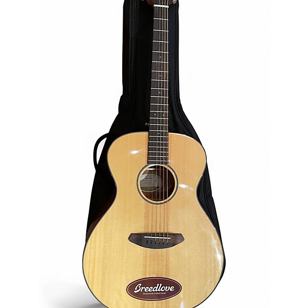 Used Breedlove Discovery Concert LH Natural Acoustic Guitar