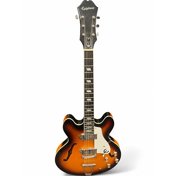 Used Epiphone Casino VS 2 Tone Sunburst Hollow Body Electric Guitar