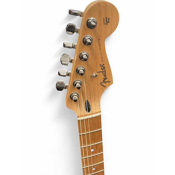 Used Fender Player Series Limited-Edition Roasted Maple Neck Fiesta Red Solid Body Electric Guitar