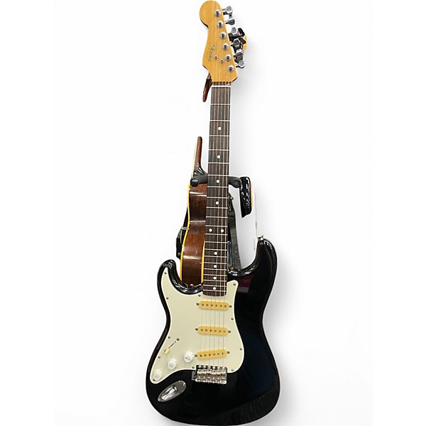 Vintage 1987 Fender ST-362L Stratocaster Black Solid Body Electric Guitar