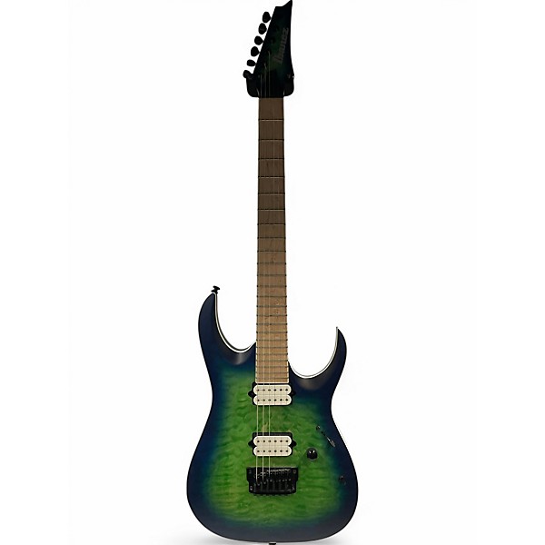 Used Ibanez RGAIX6MQM Surreal Blue Burst Solid Body Electric Guitar,Specials : American Fashion Style Bags On Sale