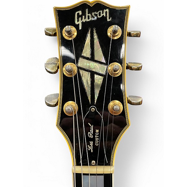 Vintage 1973 Gibson Les Paul Custom Ebony Solid Body Electric Guitar