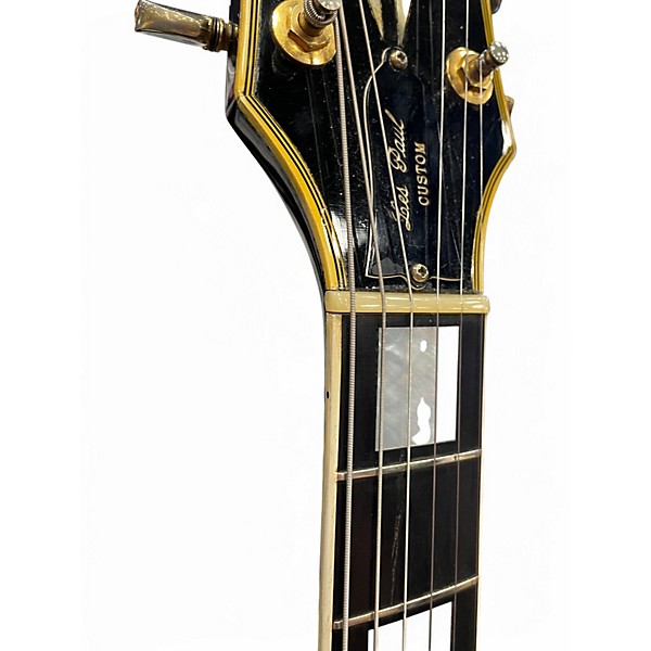Vintage 1973 Gibson Les Paul Custom Ebony Solid Body Electric Guitar