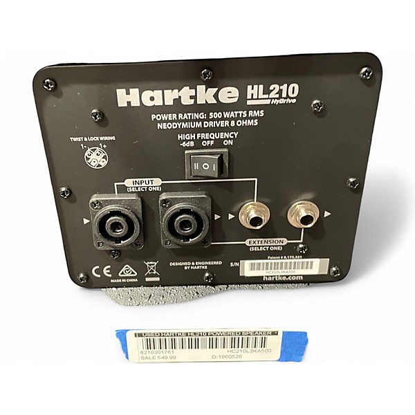 Used Hartke HL210 Powered Speaker