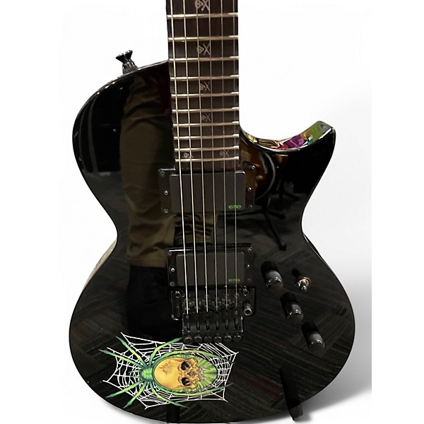 Used ESP LTD Kirk Hammett KH-3 Black Solid Body Electric Guitar