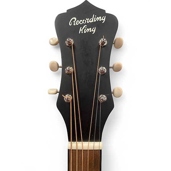 Used Recording King ROS 7 OBK Black Acoustic Guitar