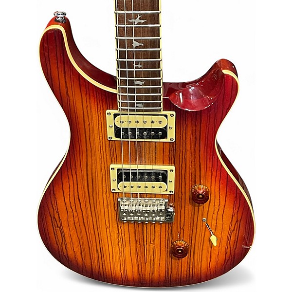 Used PRS SE CUSTOM Sunburst Solid Body Electric Guitar