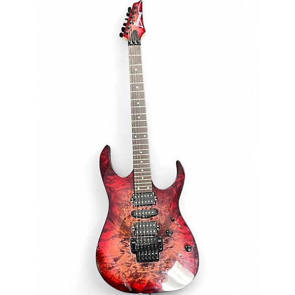 Used Ibanez RG470PB Red Eclipse Burst Solid Body Electric Guitar