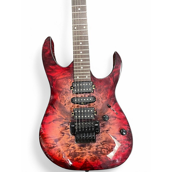 Used Ibanez RG470PB Red Eclipse Burst Solid Body Electric Guitar