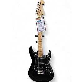 Used George Washburn Limited Strat Black Solid Body Electric Guitar