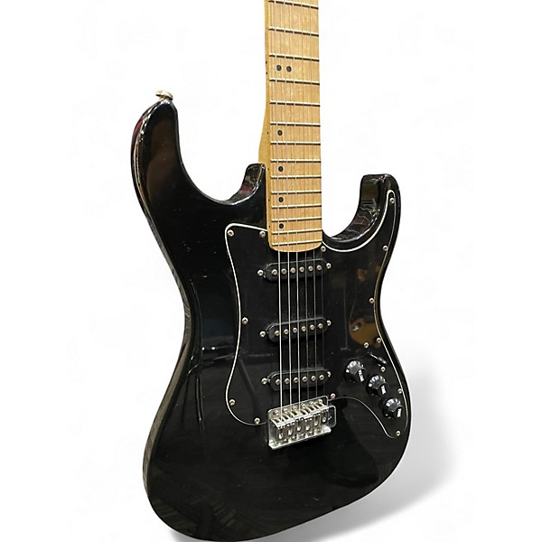 Used George Washburn Limited Strat Black Solid Body Electric Guitar