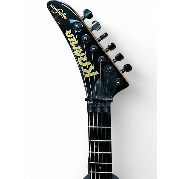 Used Kramer NIGHTSWAN BLACK AND BLUE POLKA DOT Solid Body Electric Guitar