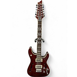 Used Schecter Guitar Research C/SH-12 RED Hollow Body Electric Guitar