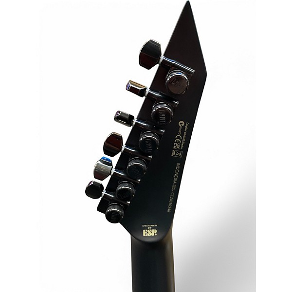 Used ESP LTD MHT BLCK METAL Black Solid Body Electric Guitar