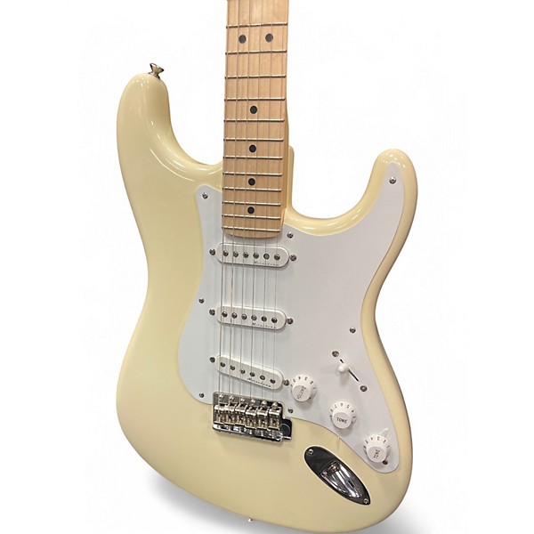 Used Fender Artist Series Eric Clapton Stratocaster Classic White Solid Body Electric Guitar