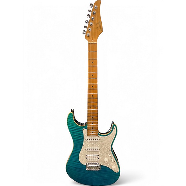 Used Suhr Standard Pro Turquoise Solid Body Electric Guitar