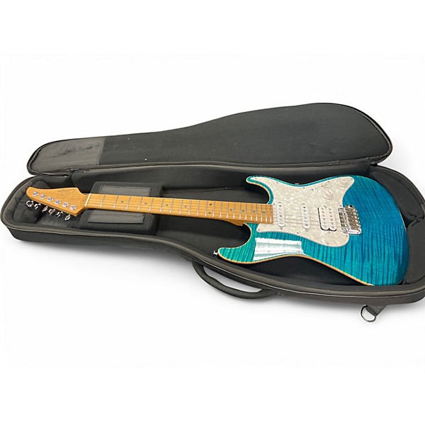 Used Suhr Standard Pro Turquoise Solid Body Electric Guitar