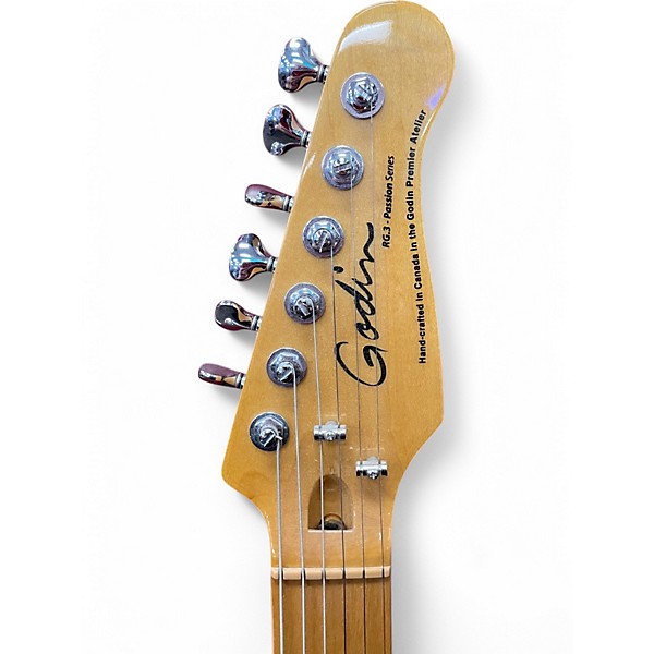 Used Godin RG3 Passion Series Natural Solid Body Electric Guitar