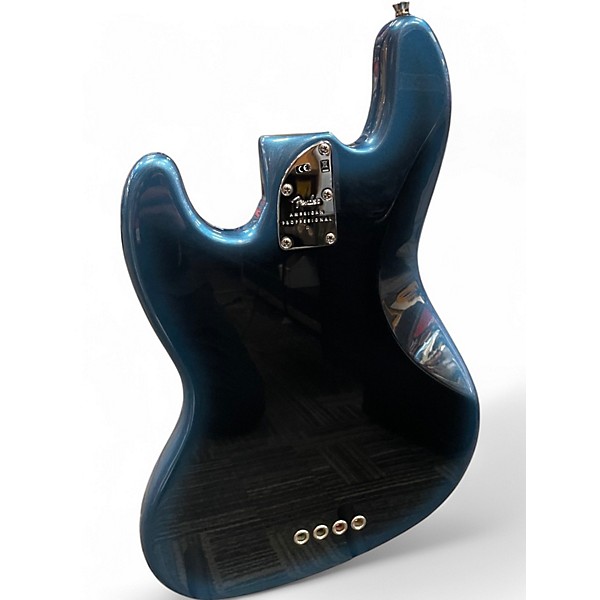 Used 2020 Fender american pro ii jazz bass maple neck Dark Knight Electric Bass Guitar