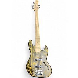 Used Michael Kelly ELEMENT 5OP BLACK AND YELLOW Electric Bass Guitar