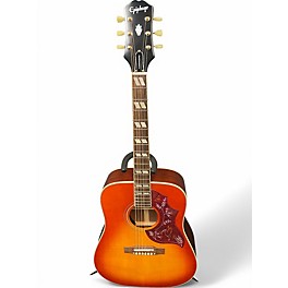 Used Epiphone Inspired By Hummingbird Heritage Cherry Acoustic Electric Guitar