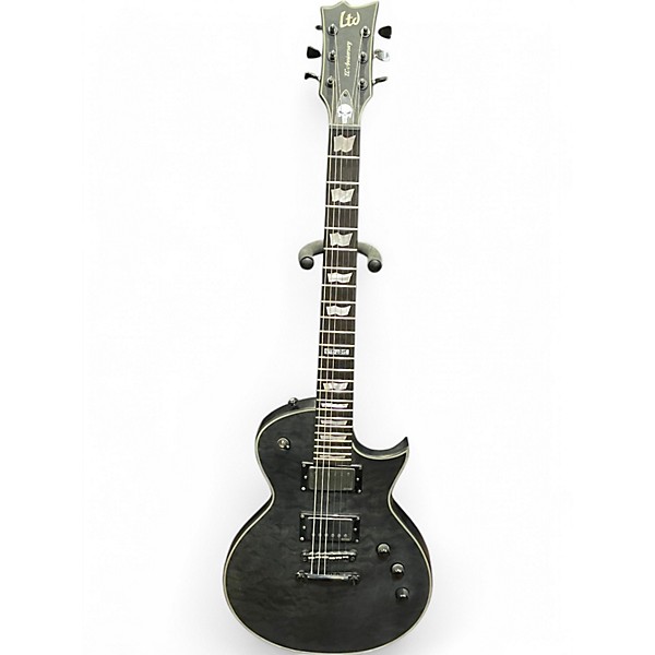 Used 2015 ESP LTD Eclipse 40th Anniversary Black Satin Solid Body Electric Guitar