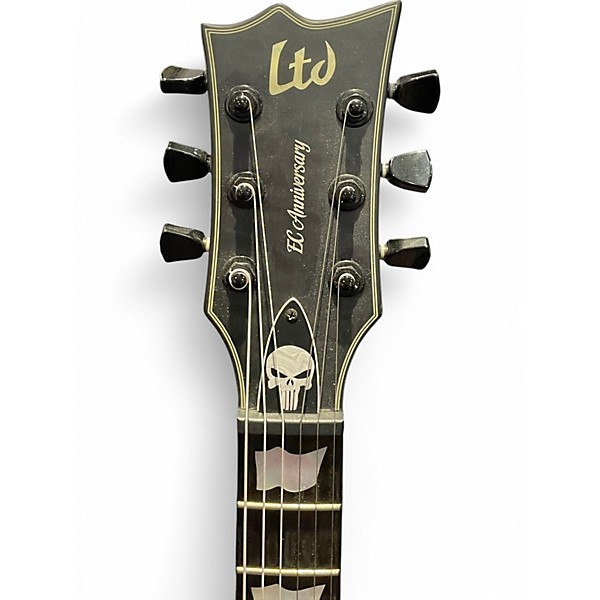 Used 2015 ESP LTD Eclipse 40th Anniversary Black Satin Solid Body Electric Guitar