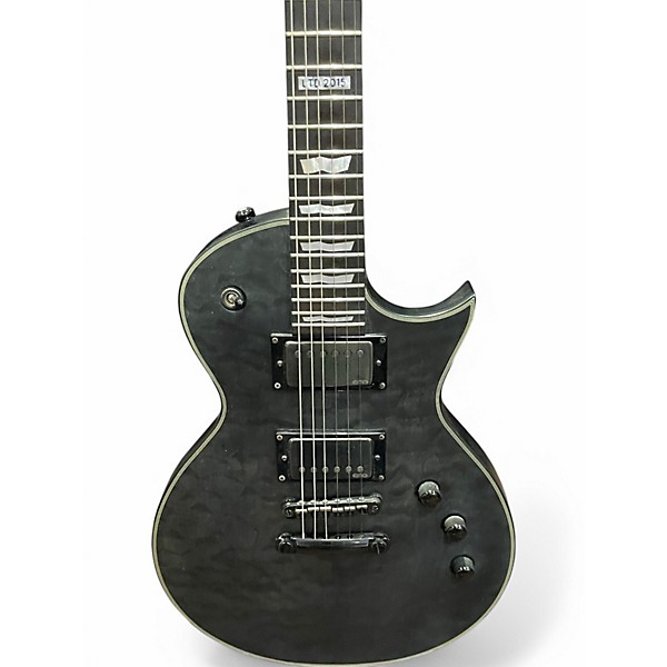 Used 2015 ESP LTD Eclipse 40th Anniversary Black Satin Solid Body Electric Guitar