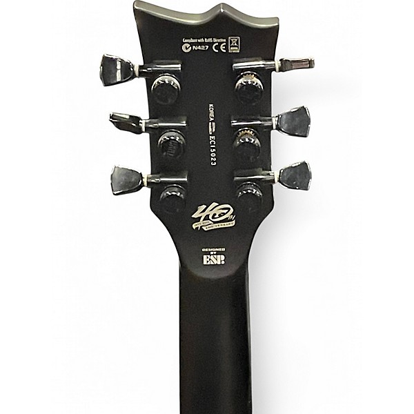 Used 2015 ESP LTD Eclipse 40th Anniversary Black Satin Solid Body Electric Guitar