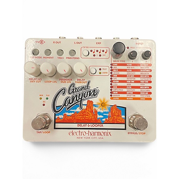 Used Electro-Harmonix Grand Canyon Delay and Looper Effect Pedal