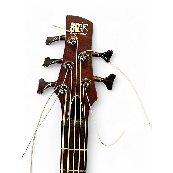 Used Ibanez SR505 5 String BROWN Electric Bass Guitar