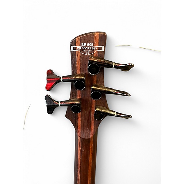 Used Ibanez SR505 5 String BROWN Electric Bass Guitar