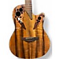 Used Ovation ce44p-fk0a Natural Acoustic Electric Guitar