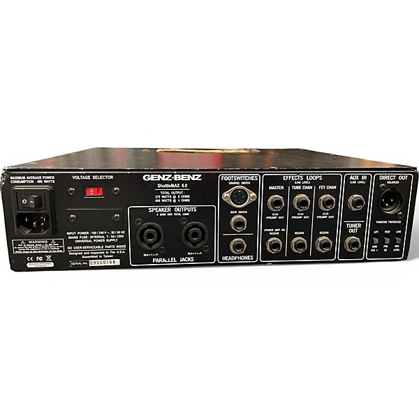 Used Genz Benz ShuttleMax 6.0 600W Bass Amp Head