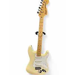 Used Squier 1980s suier stratocaster Classic White Solid Body Electric Guitar
