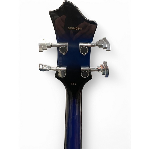 Used Hagstrom Viking Blue Electric Bass Guitar