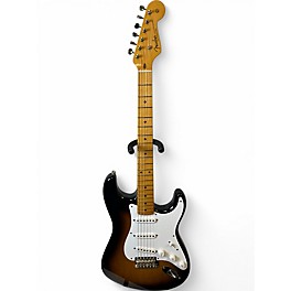 Used Fender 70th Anniversary 1954 American Vintage Stratocaster 2 Tone Sunburst Solid Body Electric Guitar