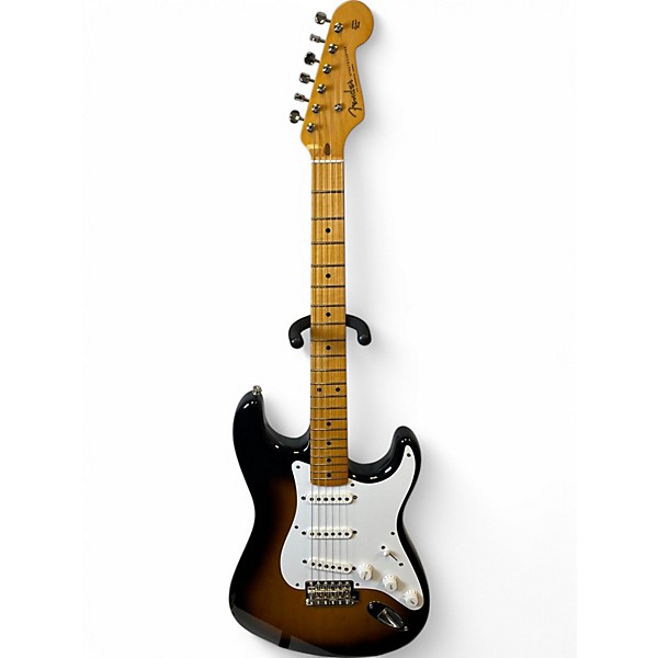 Used Fender 70th Anniversary 1954 American Vintage Stratocaster 2 Tone Sunburst Solid Body Electric Guitar