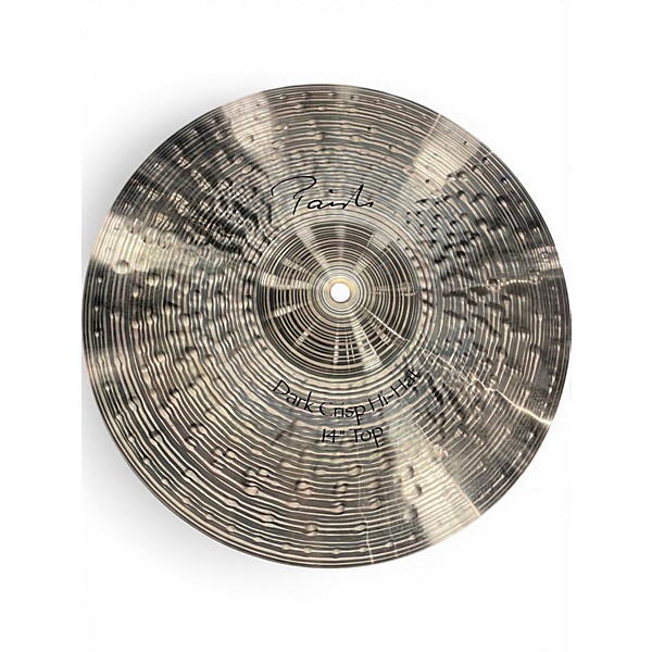 Used Paiste 14in Signature Dark Crisp Hi Hat Pair Cymbal
