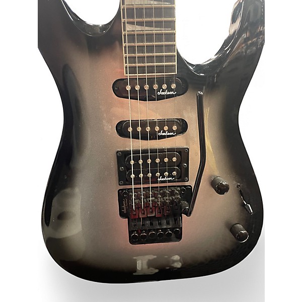 Used Jackson JS34 Black and Silver Solid Body Electric Guitar