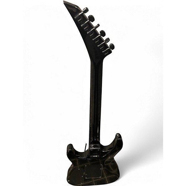 Used Jackson JS34 Black and Silver Solid Body Electric Guitar